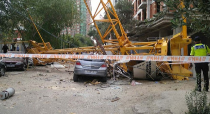 Bakıda aşan krana görə bu şirkətlərə – CİNAYƏT İŞİ AÇILDI