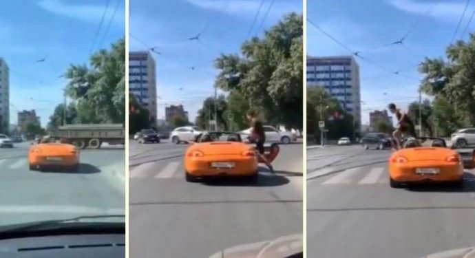 Piyada zolağını zəbt edən sürücünün aqibəti – DƏRS OLACAQ VİDEO